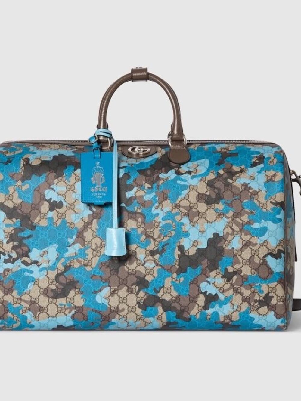 Gucci GG Large Duffle Bag (Blue)